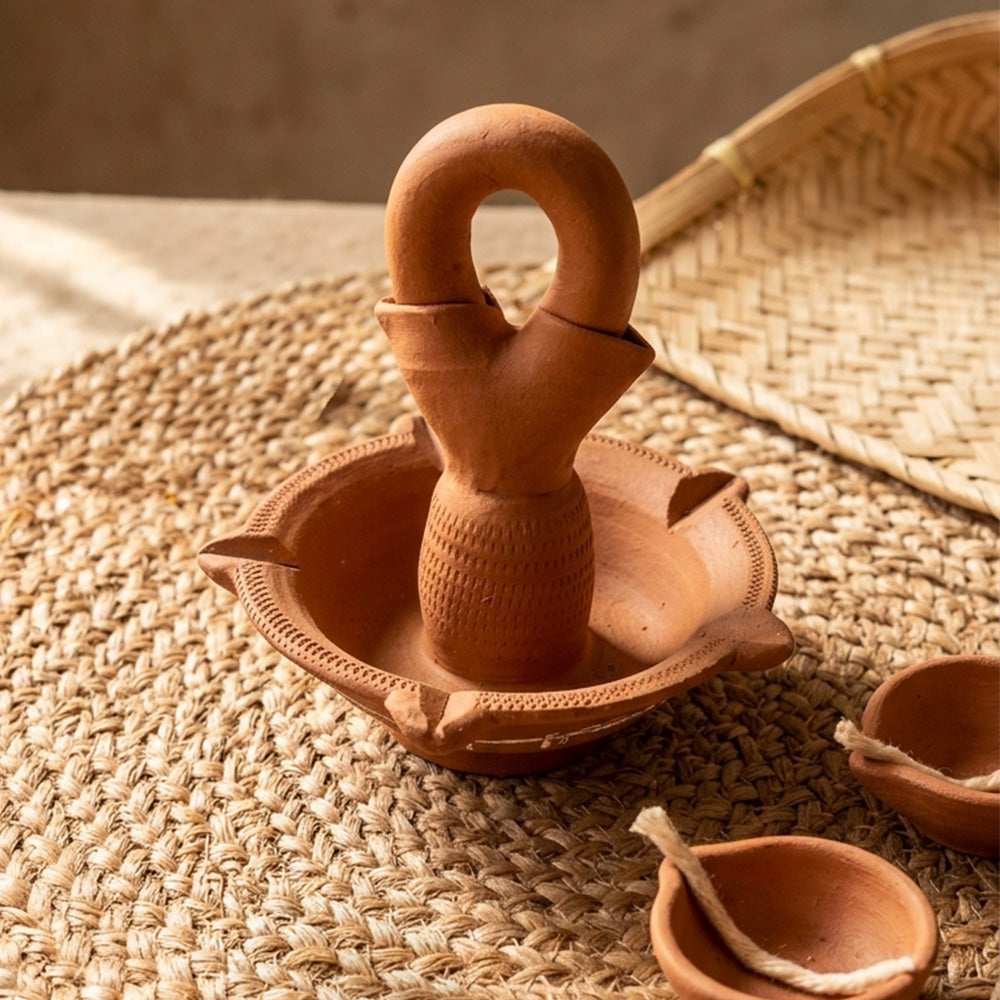 Handcrafted Pancha Mukhi Hanging Diya