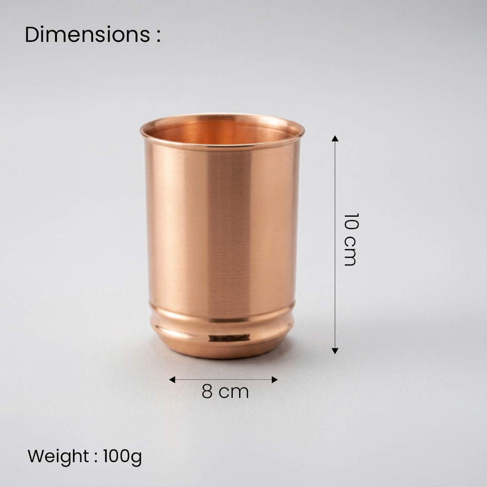 Copper Glass Tumbler Cup