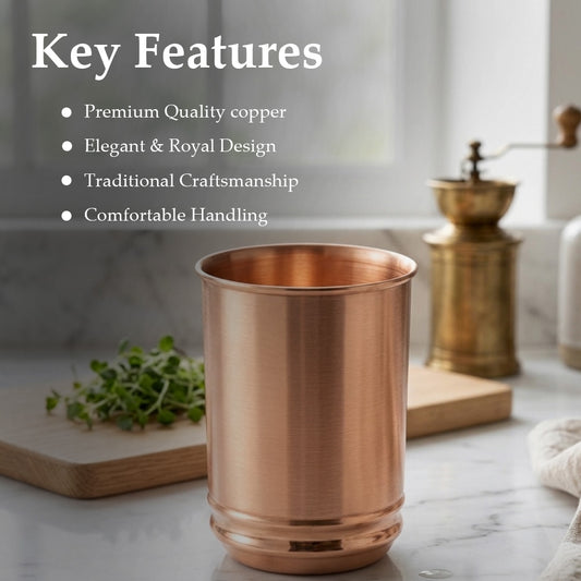 Copper Glass Tumbler Cup
