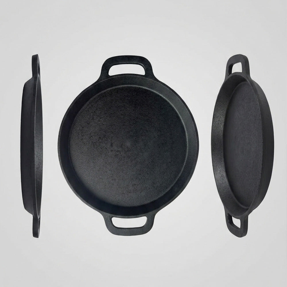 Pre-Seasoned Cast Iron Neer Dosa Pan 10 Inch