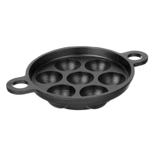 Cast Iron Paddu / Unniyappam / Paniyaram 7 Cavity Pan