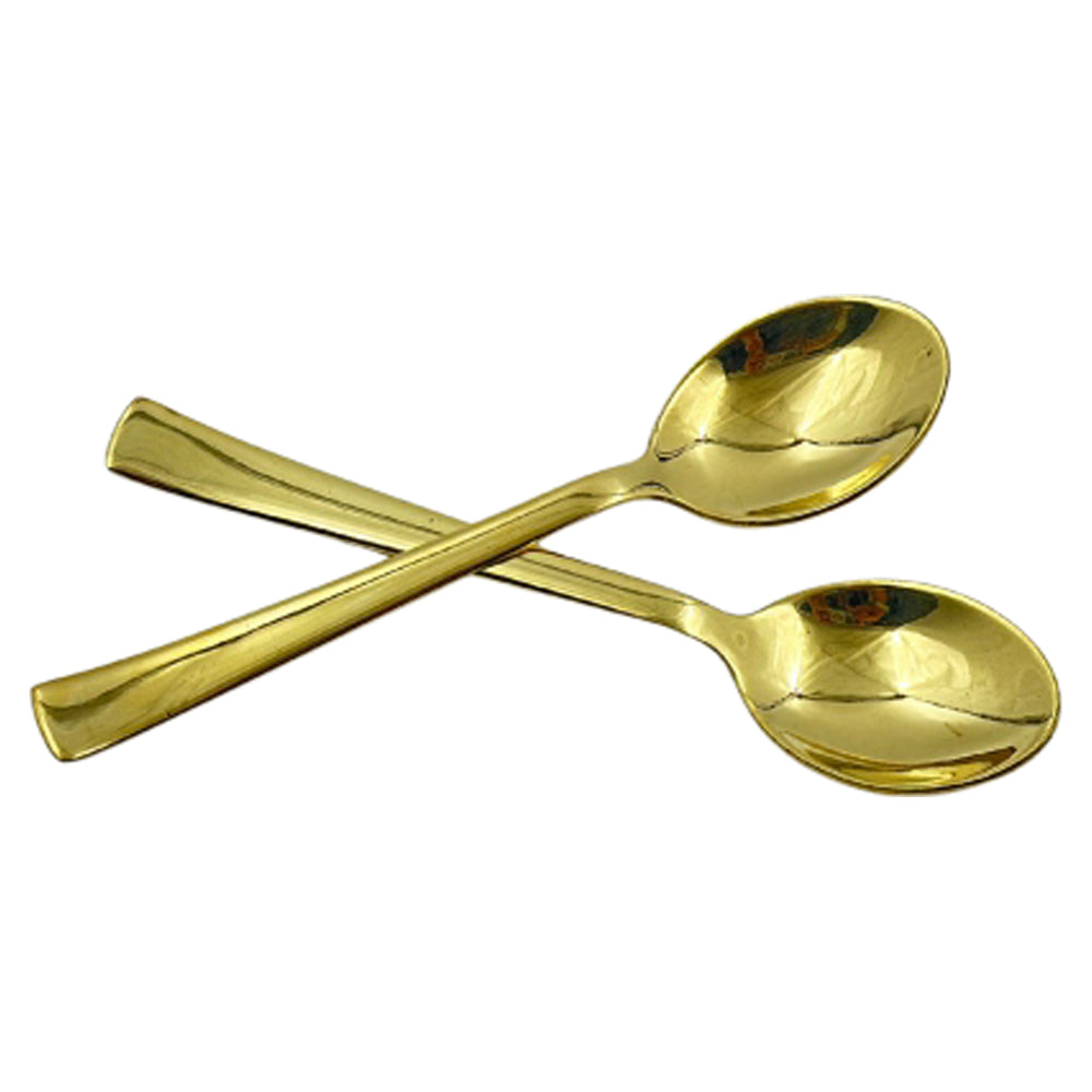 Brass Tea Spoon Set of 2 – Elegant & Functional Table Essential