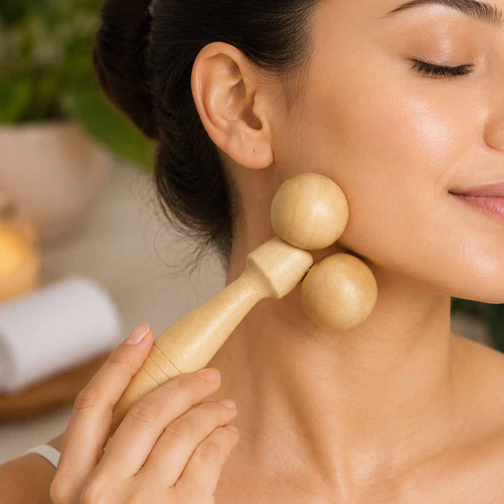 Wooden Face Massager