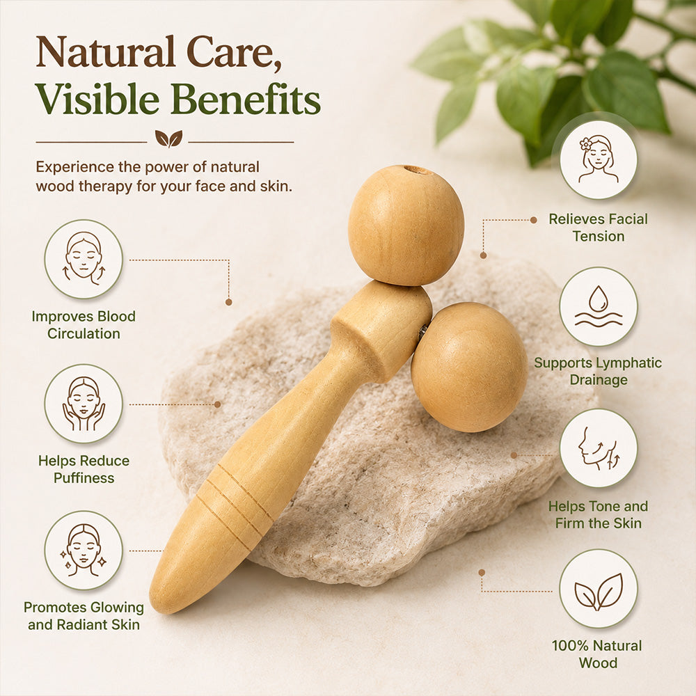 Wooden Face Massager
