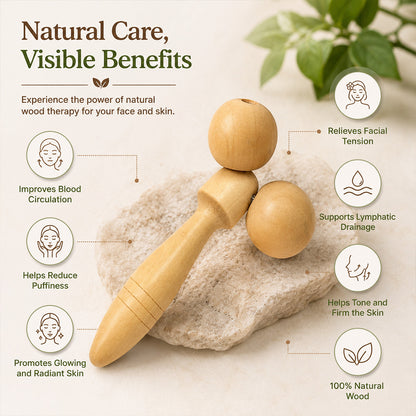 Wooden Face Massager