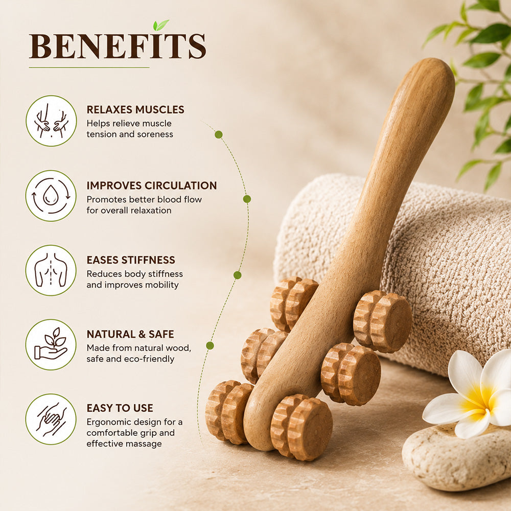 Body Massage Cart 6 Texture wheel