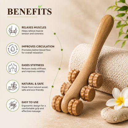 Body Massage Cart 6 Texture wheel