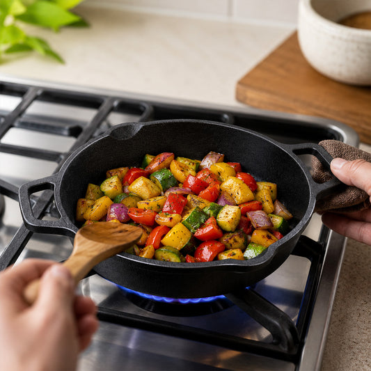 Pre-Seasoned Cast Iron Skillet 9 Inch