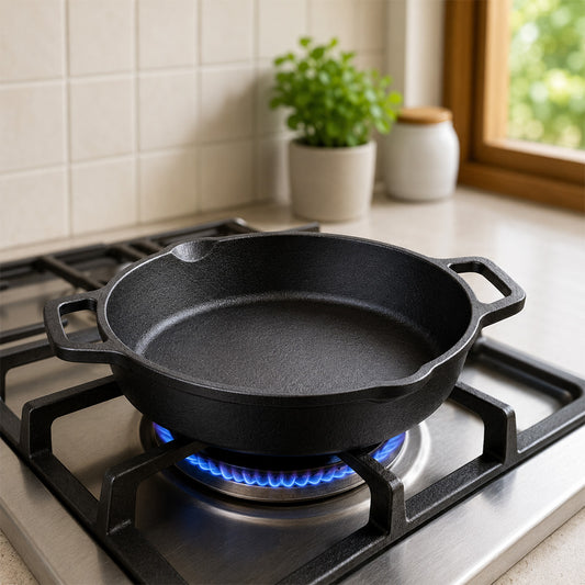 Pre-Seasoned Cast Iron Skillet 9 Inch