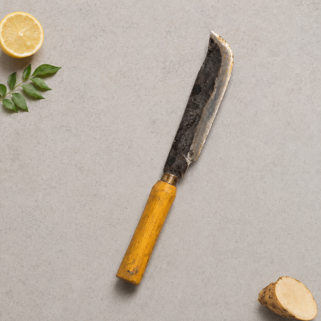 Big Hand-Forged Chef Knife for Meat and Fish Cutting