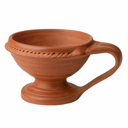 Handmade Natural Clay Dhoop Loban Dani Burner (Without Lid)