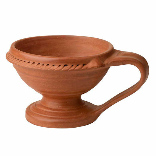 Handmade Natural Clay Dhoop Loban Dani Burner (Without Lid)