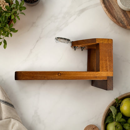 Traditional Table Top Wooden Coconut Scraper with Sharp Steel Blade