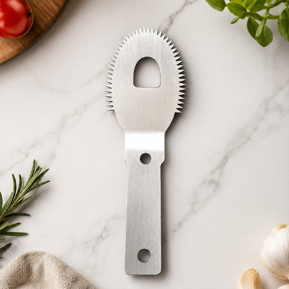 Traditional Table Top Wooden Coconut Scraper with Sharp Steel Blade