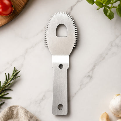Traditional Table Top Wooden Coconut Scraper with Sharp Steel Blade
