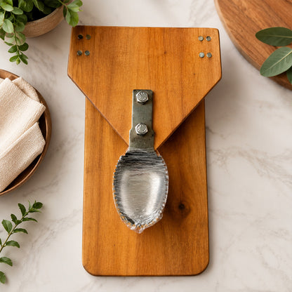 Traditional Table Top Wooden Coconut Scraper with Sharp Steel Blade