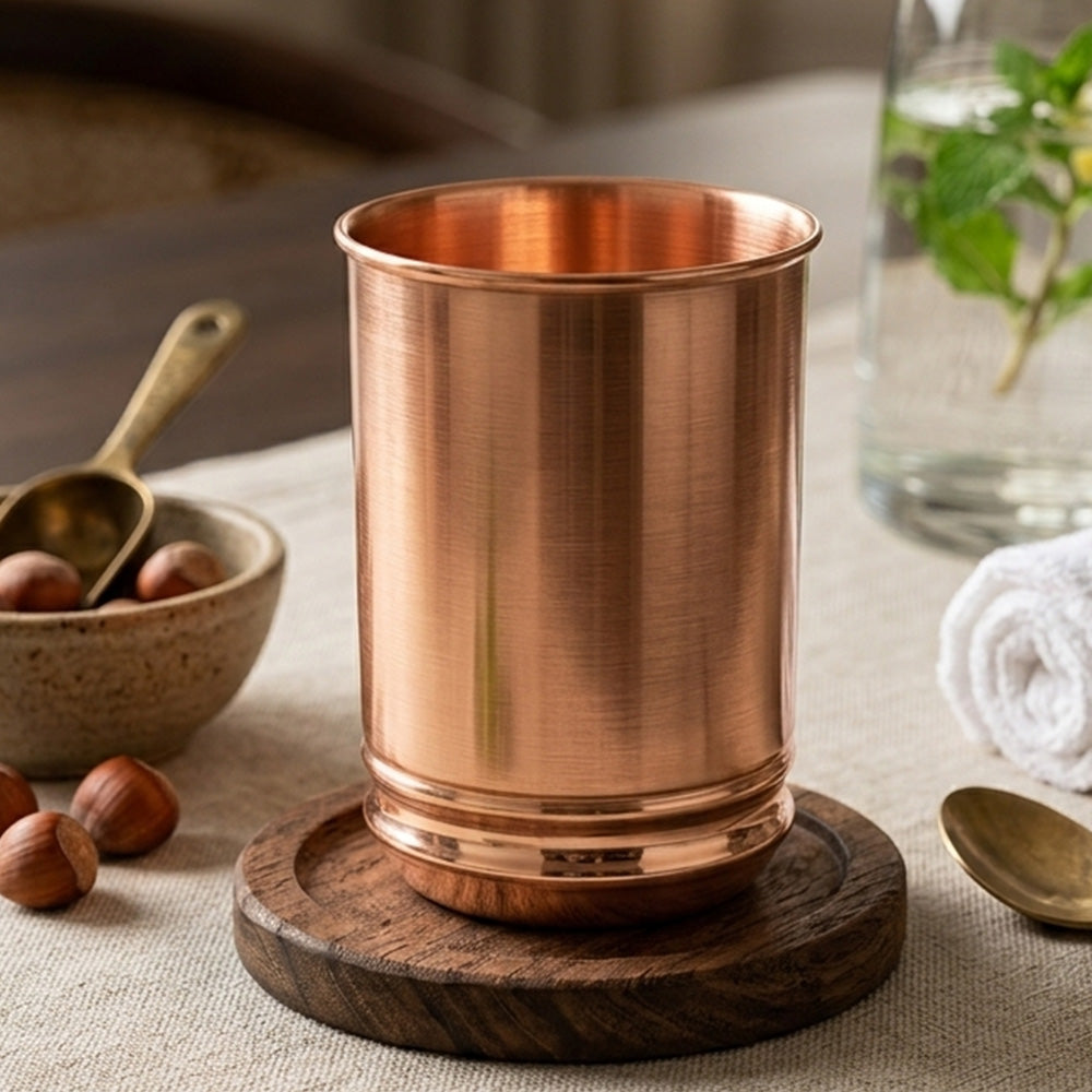 Copper Glass Tumbler Cup