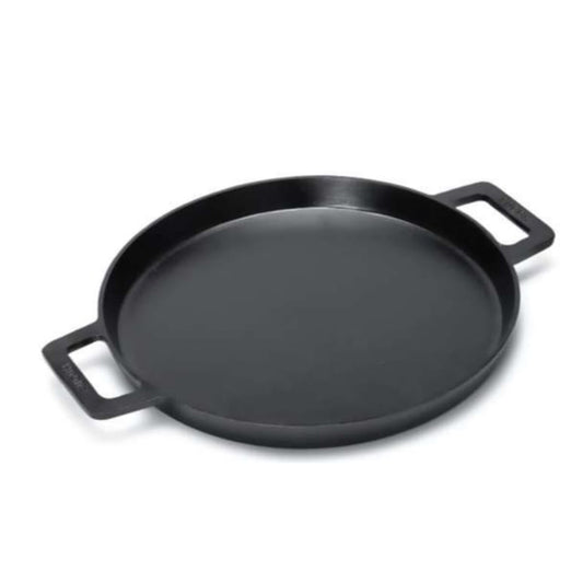 Pre-Seasoned Cast Iron Dosa Tawa (10 Inch) with Dual Handles