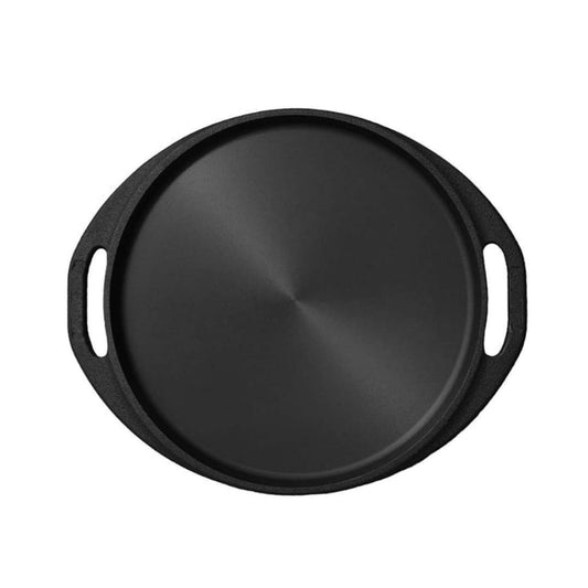 Pre-Seasoned Cast Iron Dosa Tawa (11 Inch) with Dual Handles