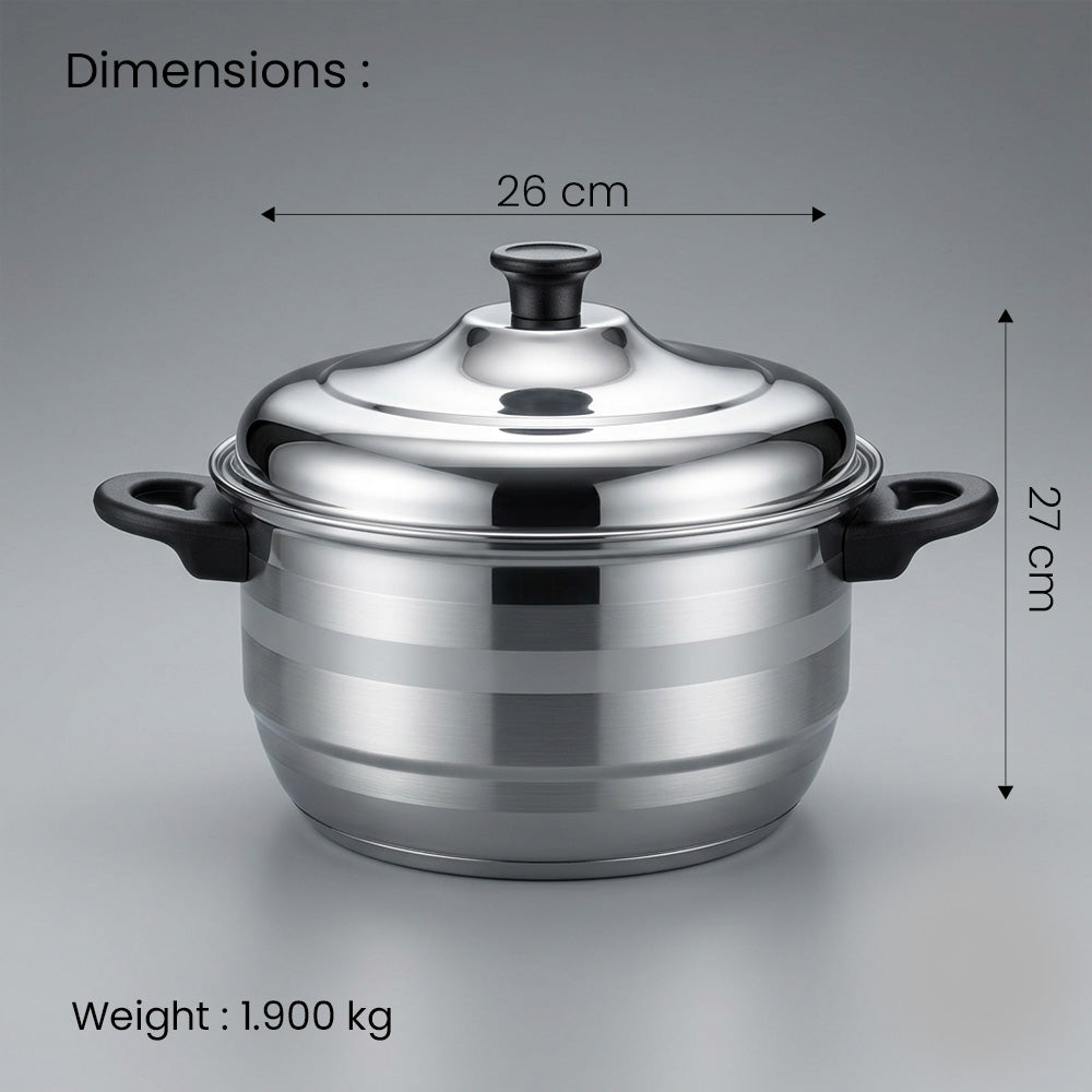 Premium Stainless Steel 15 Pit Idli & Momo Maker