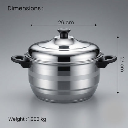 Premium Stainless Steel 15 Pit Idli & Momo Maker