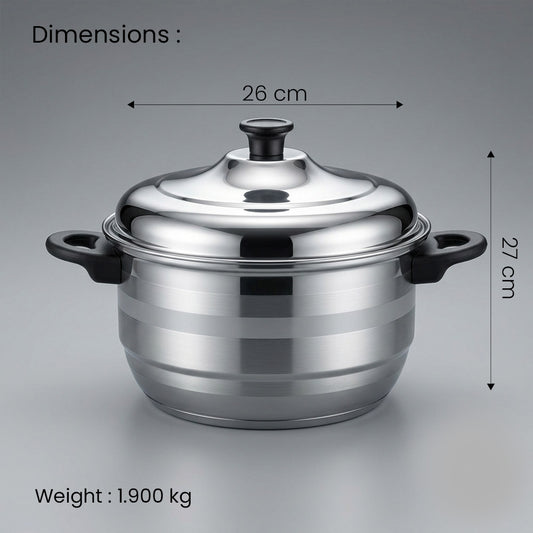 Premium Stainless Steel 15 Pit Idli & Momo Maker