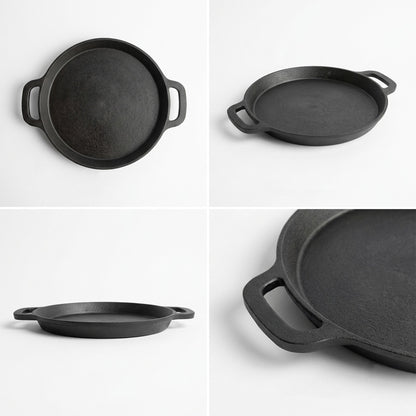 Pre-Seasoned Cast Iron Neer Dosa Pan 10 Inch