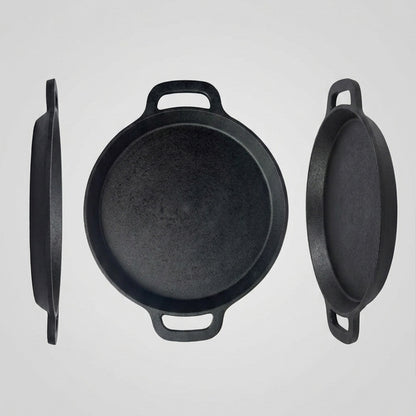 Pre-Seasoned Cast Iron Neer Dosa Pan 10 Inch
