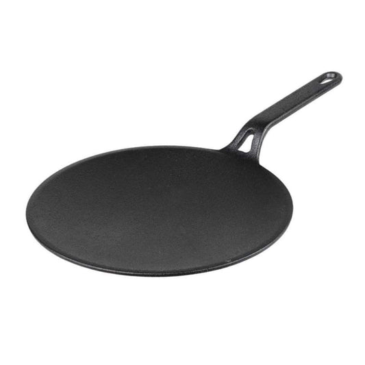 Pre-Seasoned Cast Iron Roti Tawa (26 cm) with Long Handle