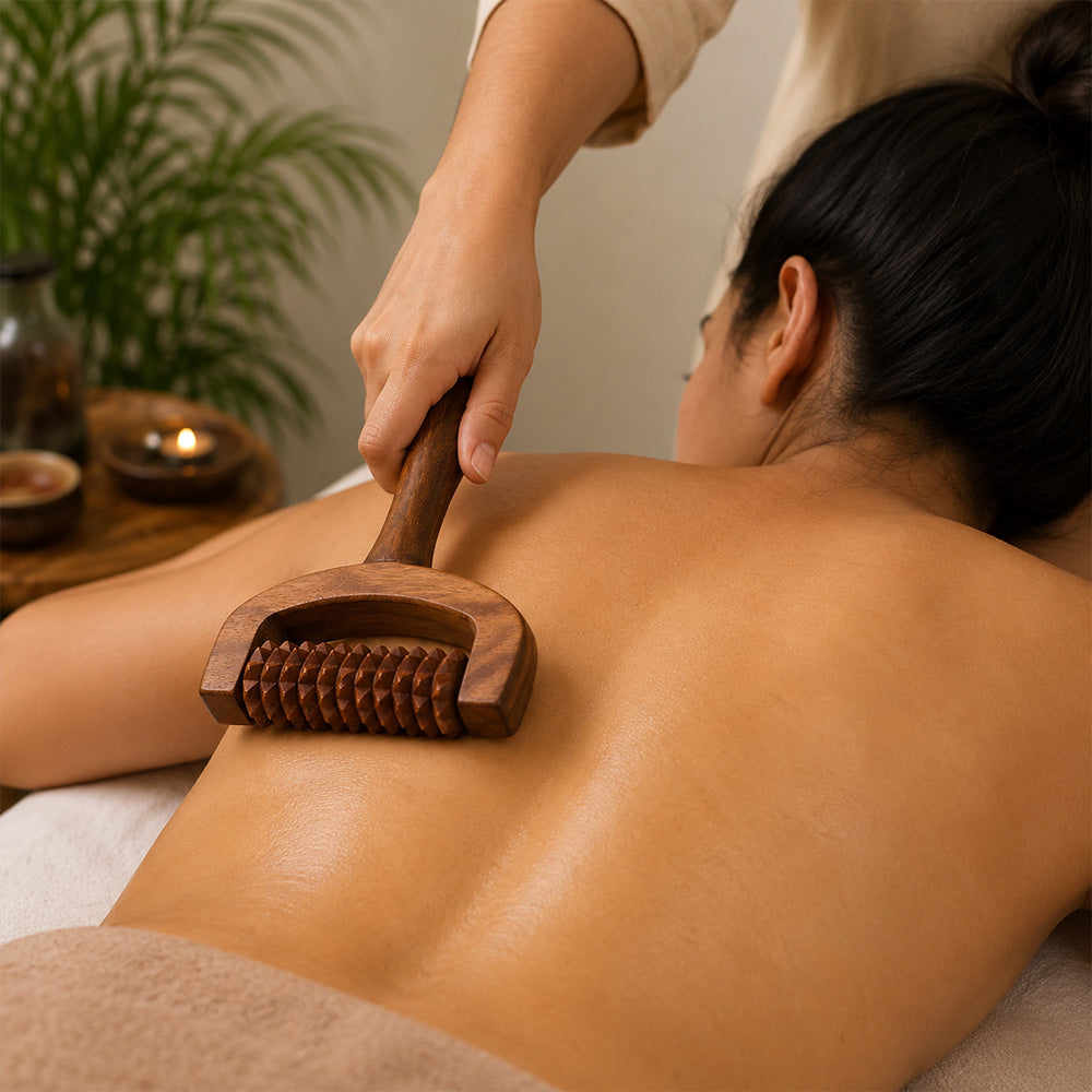 Wooden Body Massage Roller